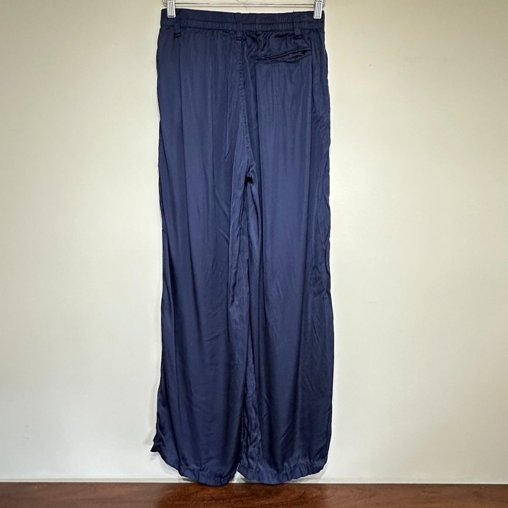 Aerie Wide Leg Satin High Waist Silky Pant Womens M Casual Streetwear Urban Y2K - Picture 8 of 13